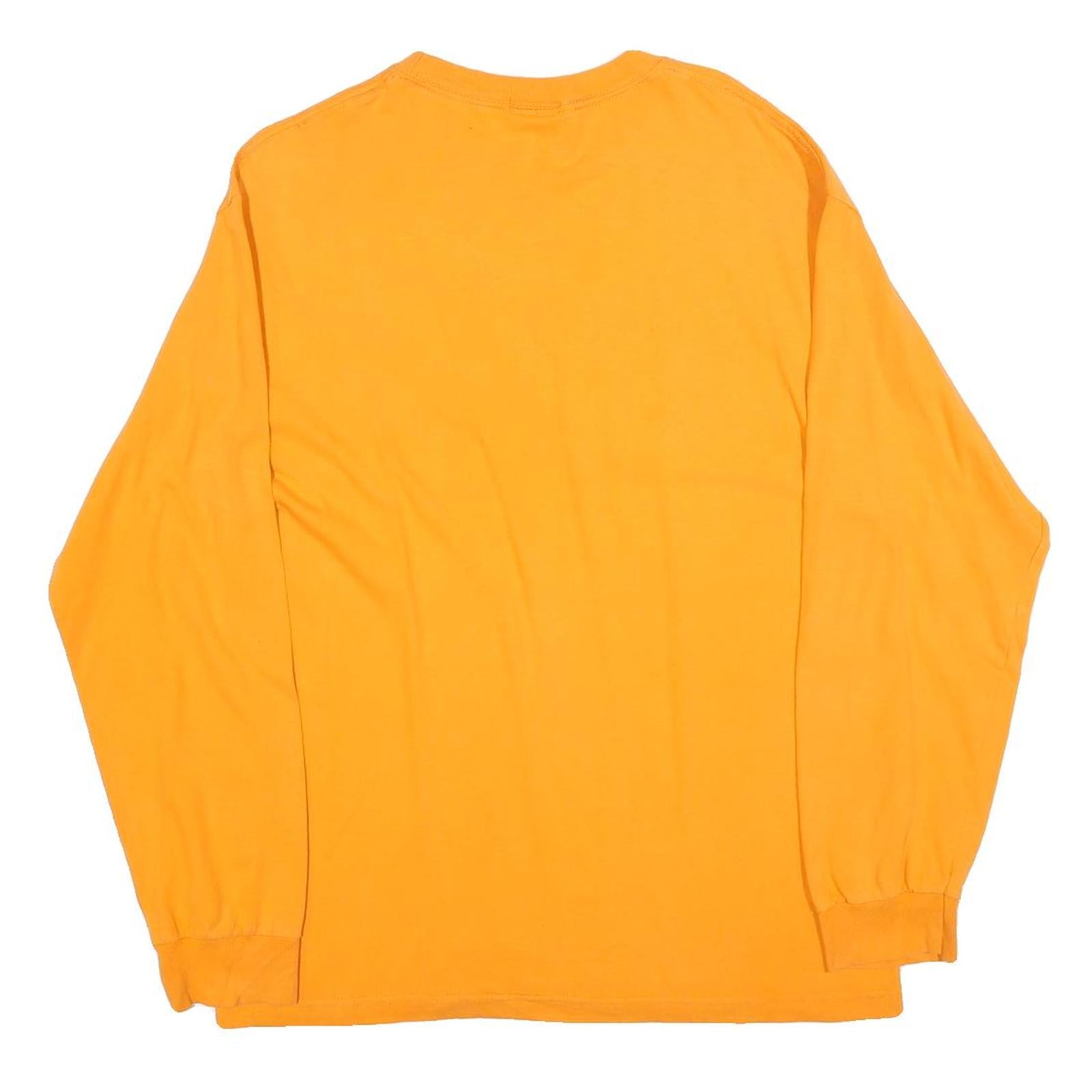 NFL Mens Yellow Bears Football Long Sleeve Crew Neck T-Shirt L Cotton Blend