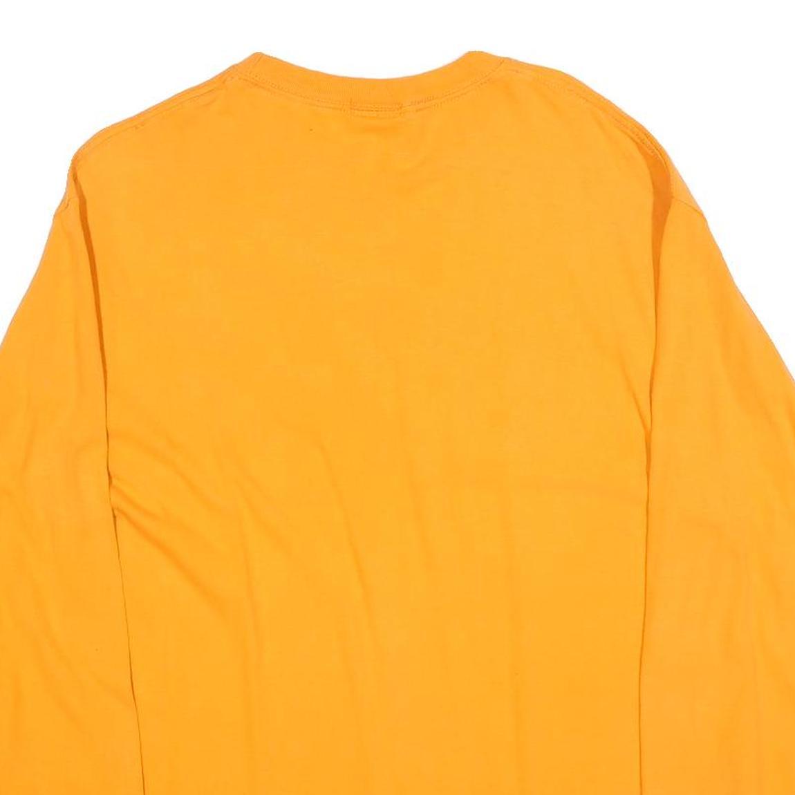NFL Mens Yellow Bears Football Long Sleeve Crew Neck T-Shirt L Cotton Blend