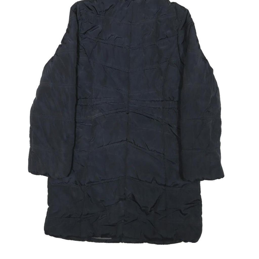 CALVIN KLEIN JEANS Womens Black Puffer Jacket XL Polyester Blend Hooded Zip