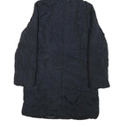 CALVIN KLEIN JEANS Womens Black Puffer Jacket XL Polyester Blend Hooded Zip