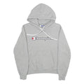 CHAMPION Mens Grey Hoodie M Cotton Blend Pullover Hooded Sweatshirt Casual