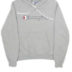CHAMPION Mens Grey Hoodie M Cotton Blend Pullover Hooded Sweatshirt Casual