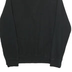 LACOSTE Mens Black Cotton Quarter Zip Sweatshirt 2XL Casual Sportswear