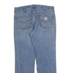 CARHARTT Mens Jeans Blue Relaxed Straight Denim Medium W38 L32 Durable Casual