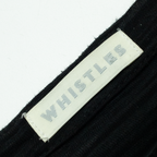 WHISTLES Womens Printed Top Black 3/4 Sleeve Striped S