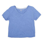 BODEN Womens Blue T-Shirt S Short Sleeve V-Neck Casual Soft Cotton