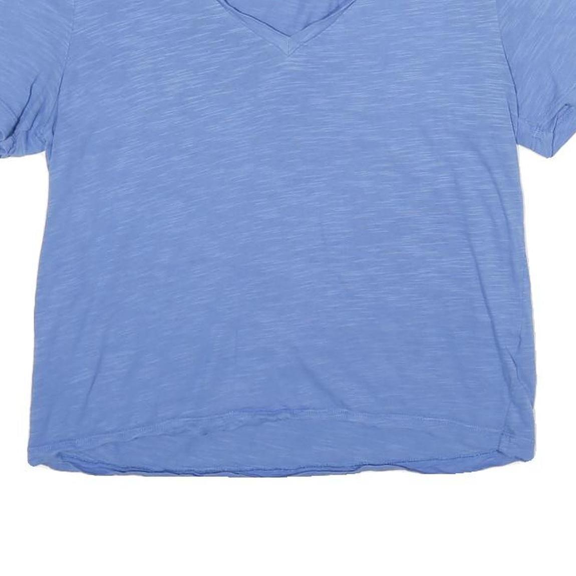 BODEN Womens Blue T-Shirt S Short Sleeve V-Neck Casual Soft Cotton
