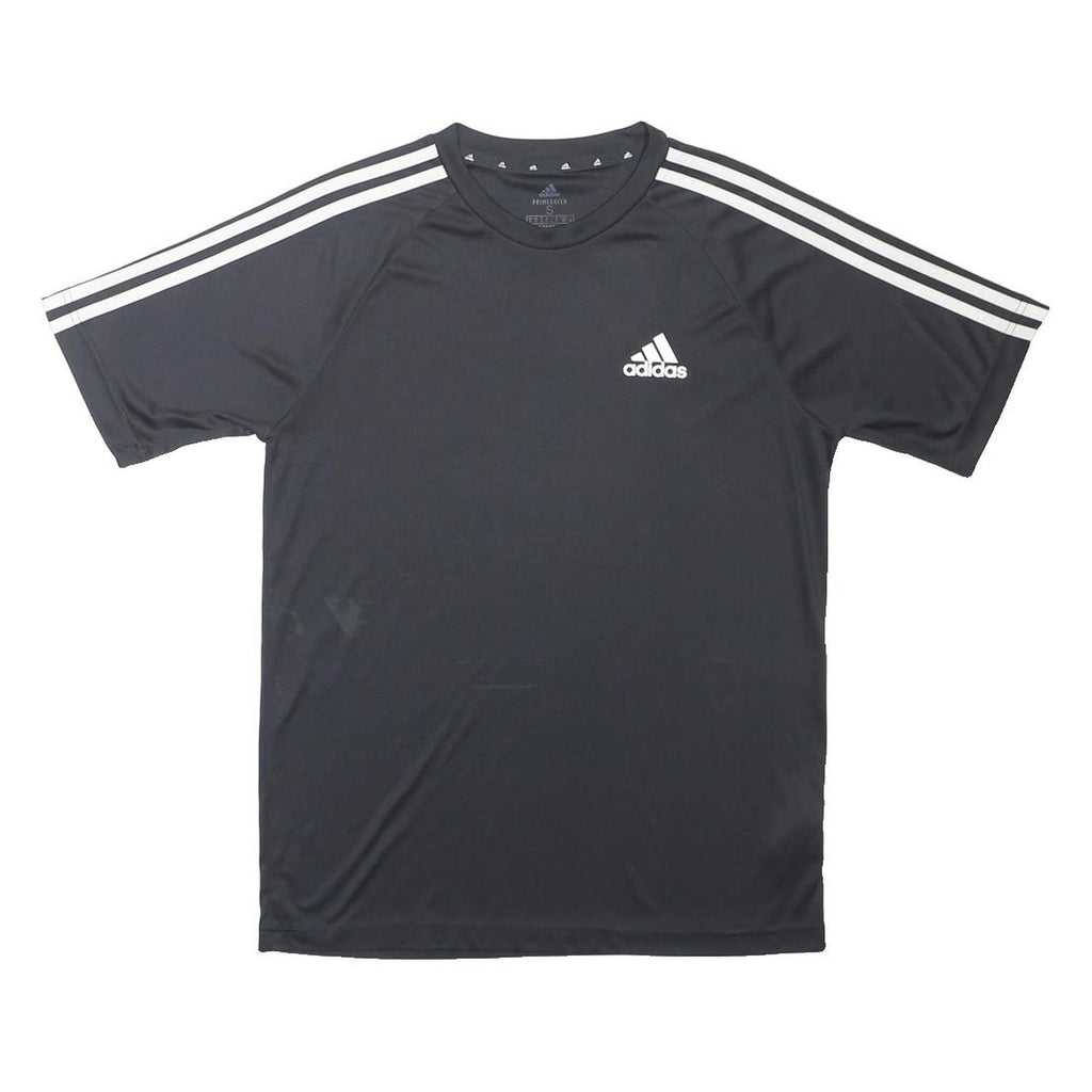 ADIDAS Mens Black & White Crew Neck Short Sleeve Graphic T-Shirt S