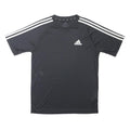 ADIDAS Mens Black & White Crew Neck Short Sleeve Graphic T-Shirt S