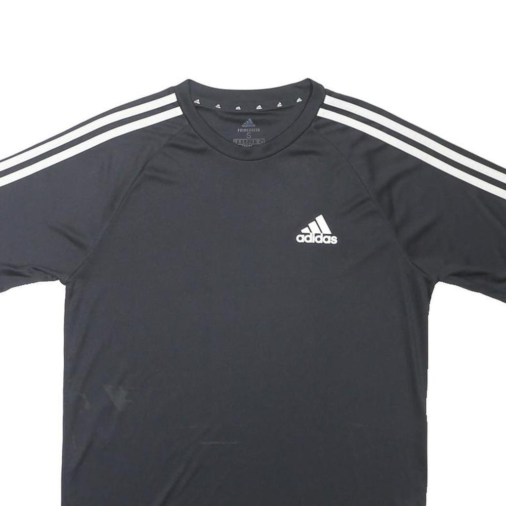 ADIDAS Mens Black & White Crew Neck Short Sleeve Graphic T-Shirt S