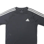 ADIDAS Mens Black & White Crew Neck Short Sleeve Graphic T-Shirt S