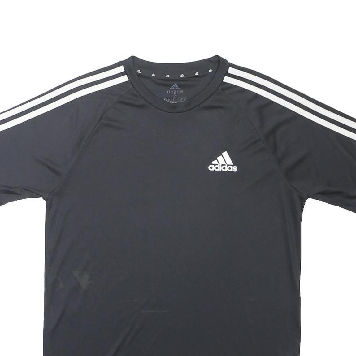 ADIDAS Mens Black & White Crew Neck Short Sleeve Graphic T-Shirt S