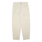 LEVI'S Womens Beige Cotton Blend Regular Fit Straight Leg Trousers W31 L31