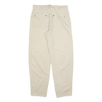 LEVI'S Womens Beige Cotton Blend Regular Fit Straight Leg Trousers W31 L31