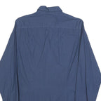TOMMY HILFIGER Mens Blue Button Down Shirt M Cotton Blend Casual Stylish