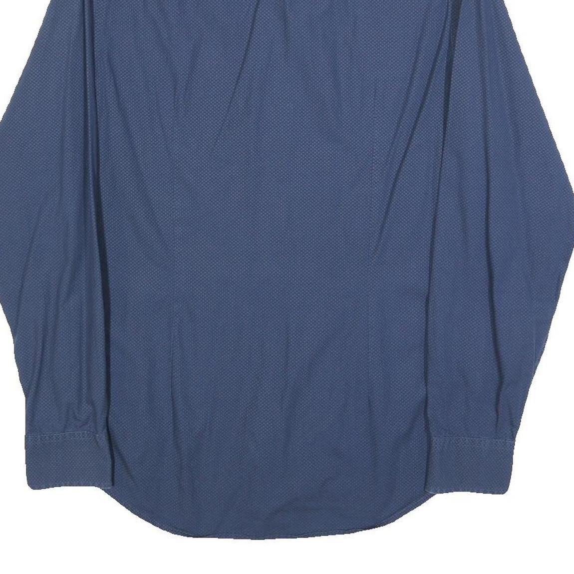 TOMMY HILFIGER Mens Blue Button Down Shirt M Cotton Blend Casual Stylish