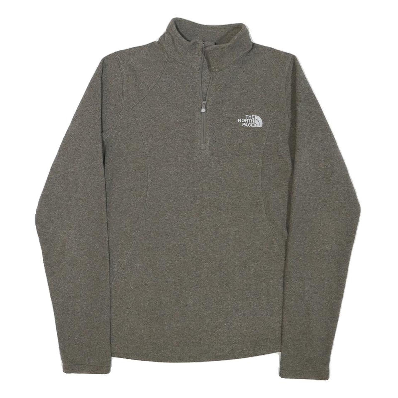 THE NORTH FACE Womens Grey Jacket XS Polyester Blend Plain Zip Lightweight
