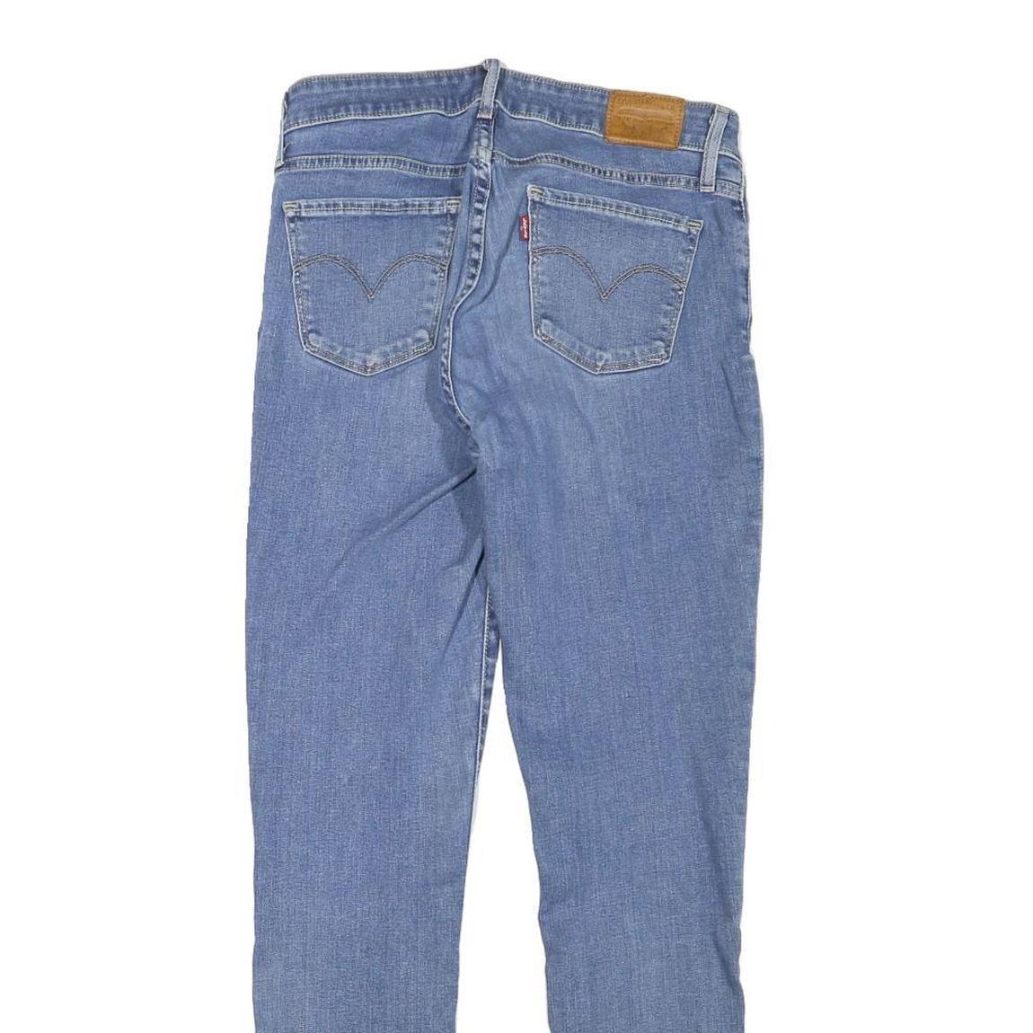 LEVI'S 711 Womens Slim Slim Skinny Denim Medium Blue W28 L29 Stretch Jeans