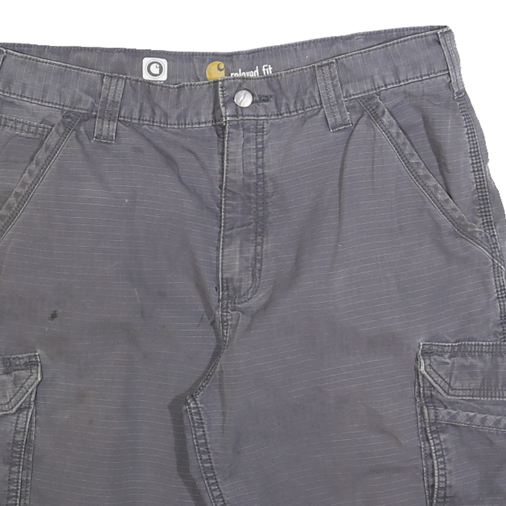 CARHARTT Mens Shorts Grey Cargo Relaxed Fit L W34 Workwear Durable