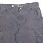CARHARTT Mens Shorts Grey Cargo Relaxed Fit L W34 Workwear Durable