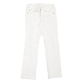 TRUE RELIGION Johnny Distressed Womens Jeans White Slim Bootcut W28 L30
