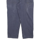 CARHARTT Mens Cotton Blend Blue Relaxed Straight Trousers W40 L30 Workwear
