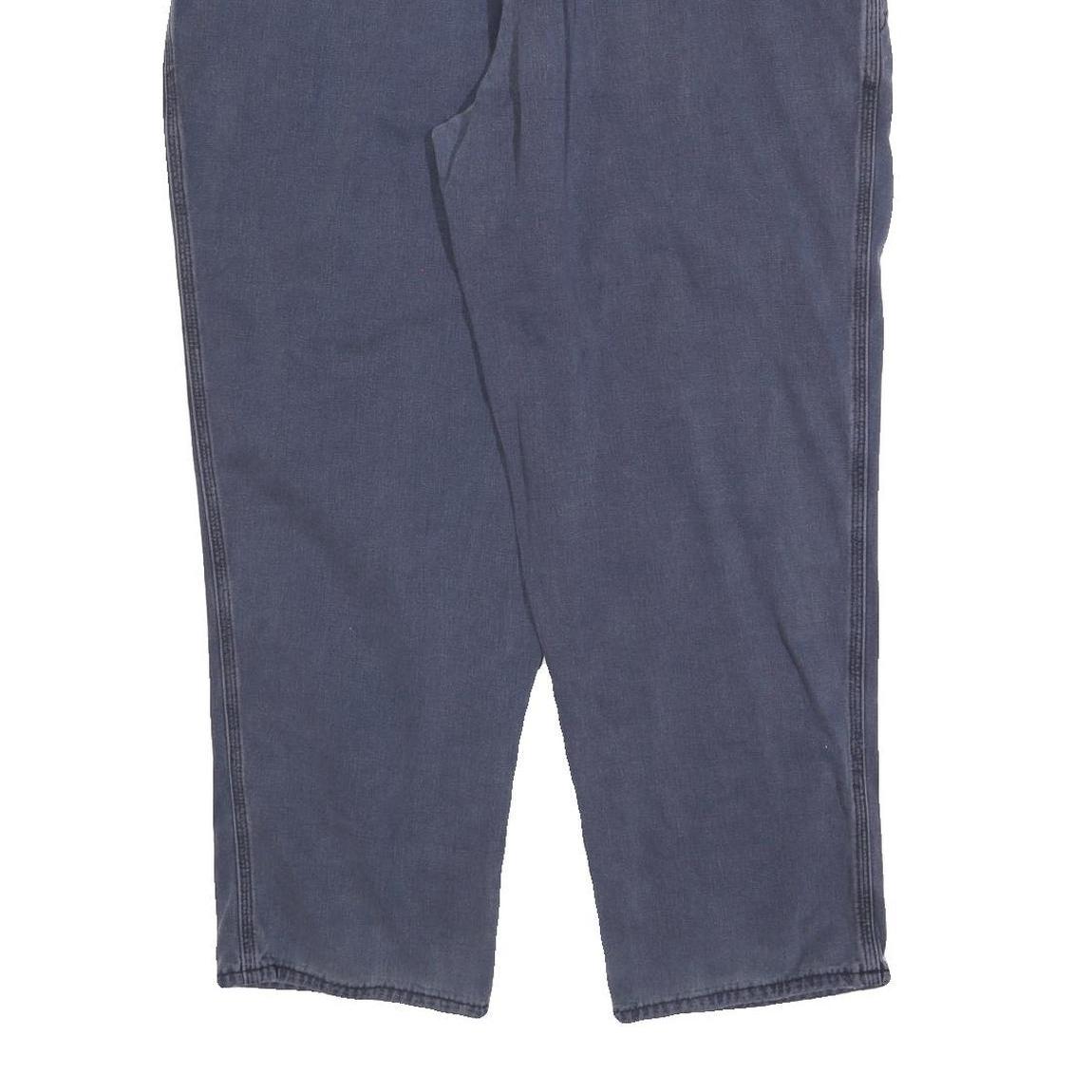 CARHARTT Mens Cotton Blend Blue Relaxed Straight Trousers W40 L30 Workwear