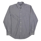 TOMMY HILFIGER Mens Grey Shirt S Button Down Long Sleeve Cotton Blend Casual