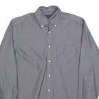 TOMMY HILFIGER Mens Grey Shirt S Button Down Long Sleeve Cotton Blend Casual