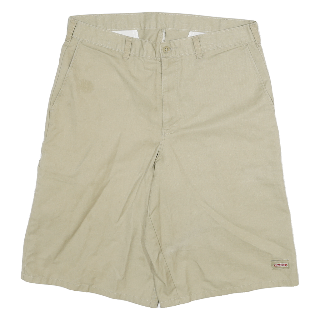 DICKIES Mens Shorts Beige Casual XL W32 Cotton Blend Workwear Utility