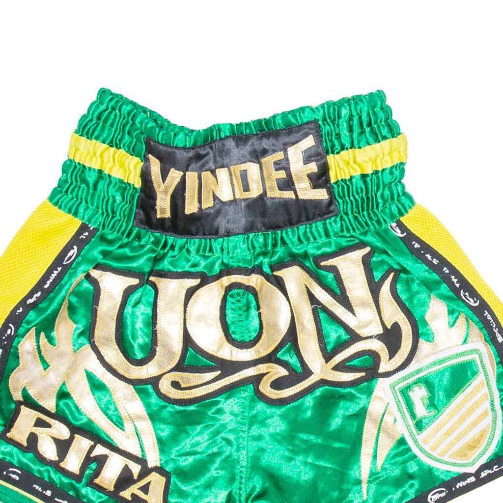 TWINS Thai Boxing Mens Sports Shorts Green M W26