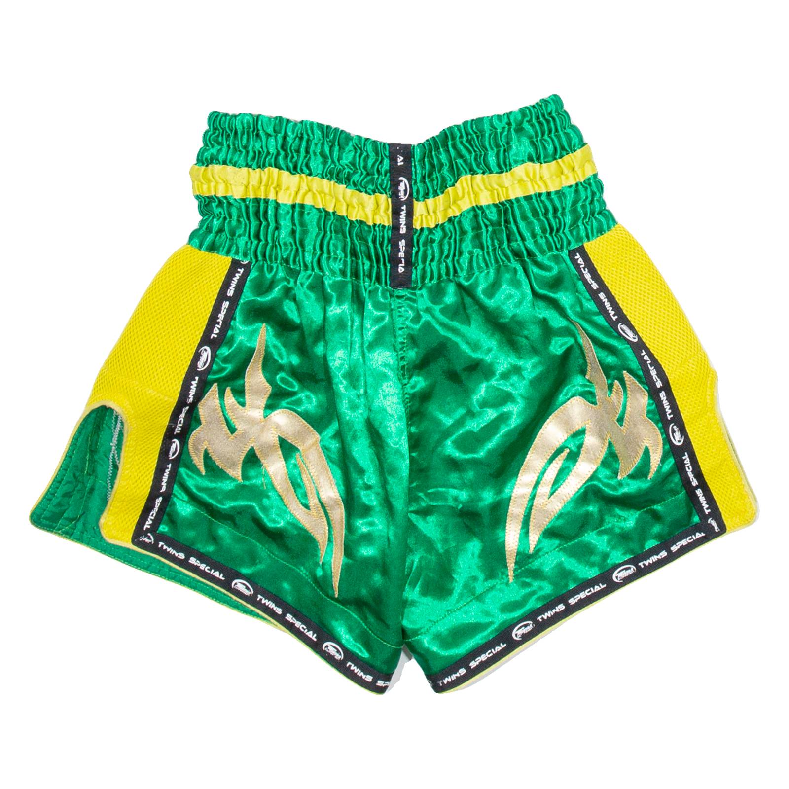 TWINS Thai Boxing Mens Sports Shorts Green M W26