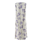 WOOLRICH Womens Shift Dress Cream Floral Sleeveless Midi XL