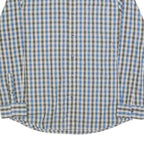 LEE Mens Blue & Green Check Shirt L Cotton Long Sleeve Button Collar Casual