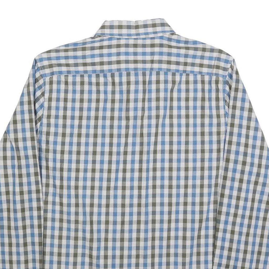 LEE Mens Blue & Green Check Shirt L Cotton Long Sleeve Button Collar Casual