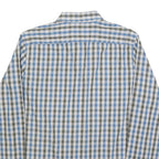 LEE Mens Blue & Green Check Shirt L Cotton Long Sleeve Button Collar Casual