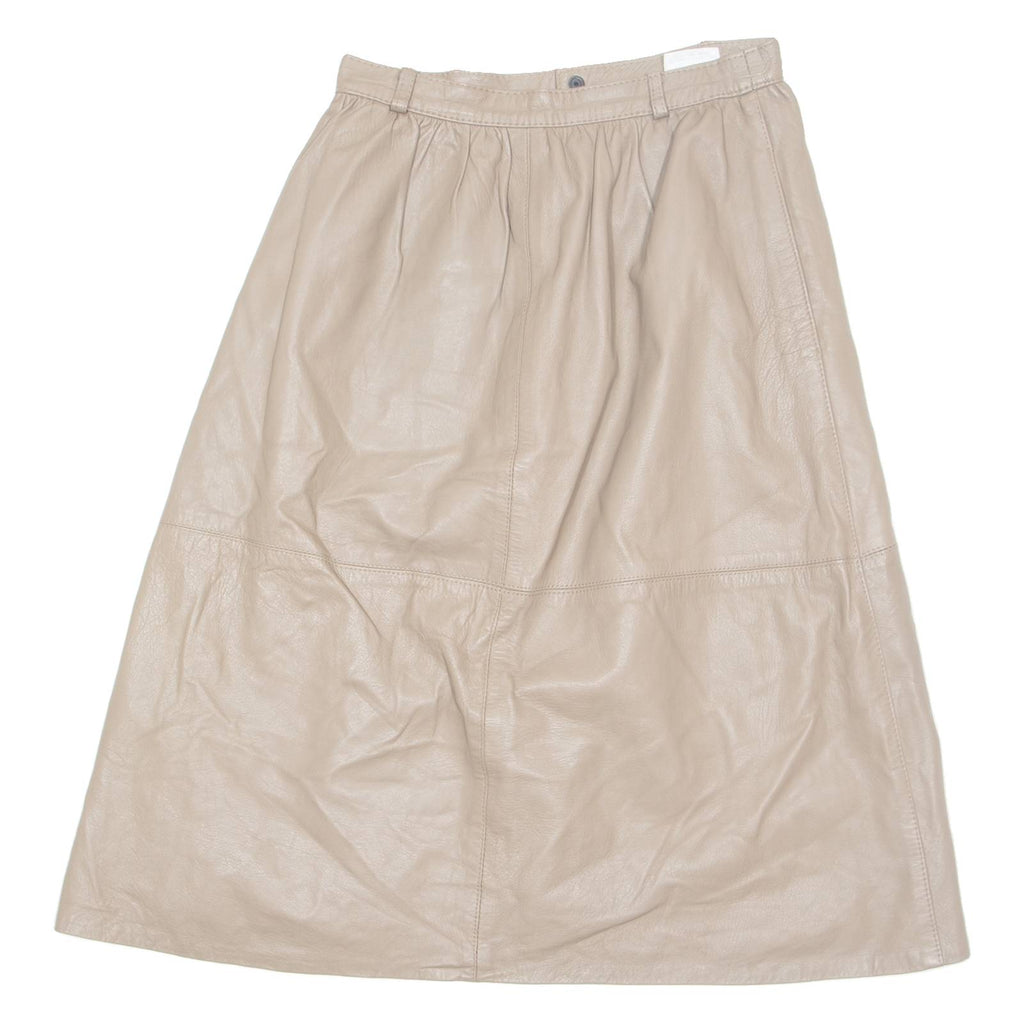 Womens Maxi Skirt Brown Knee Length XS