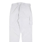 VAUDE Womens Slim White Trousers Zip Pockets W30 L30 Outdoor Casual