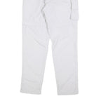 VAUDE Womens Slim White Trousers Zip Pockets W30 L30 Outdoor Casual