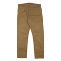 CARHARTT Mens Slim Brown Cotton Blend Trousers W34 L28 Zip Pocket Classic