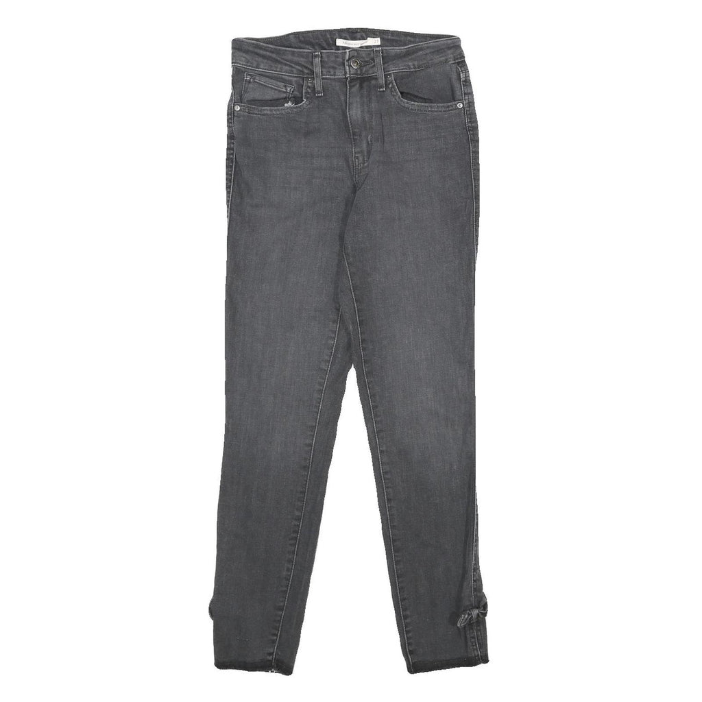 LEVI'S 721 HIGH RISE SKINNY Womens Jeans Black Slim Skinny Denim W27 L28 Bow