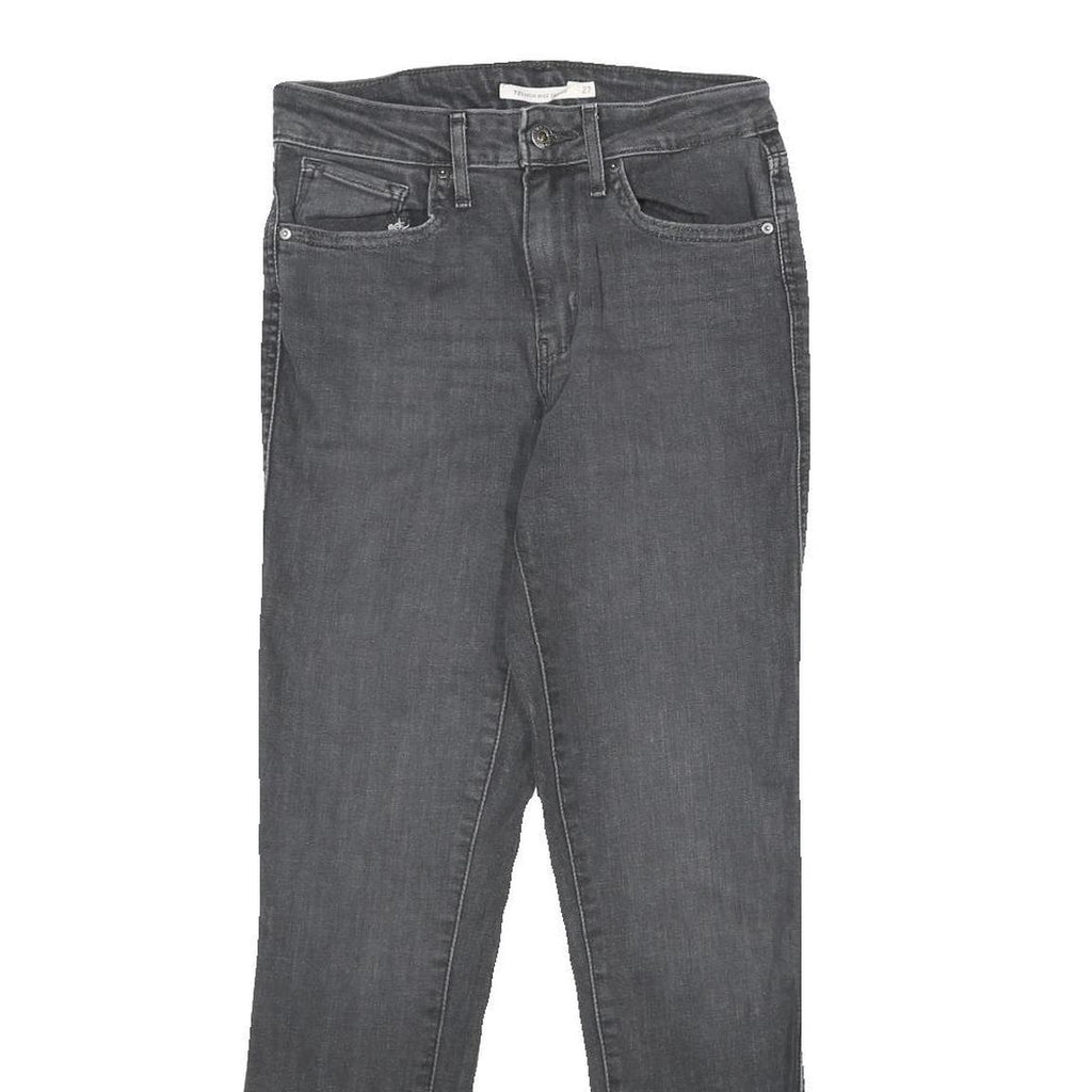 LEVI'S 721 HIGH RISE SKINNY Womens Jeans Black Slim Skinny Denim W27 L28 Bow