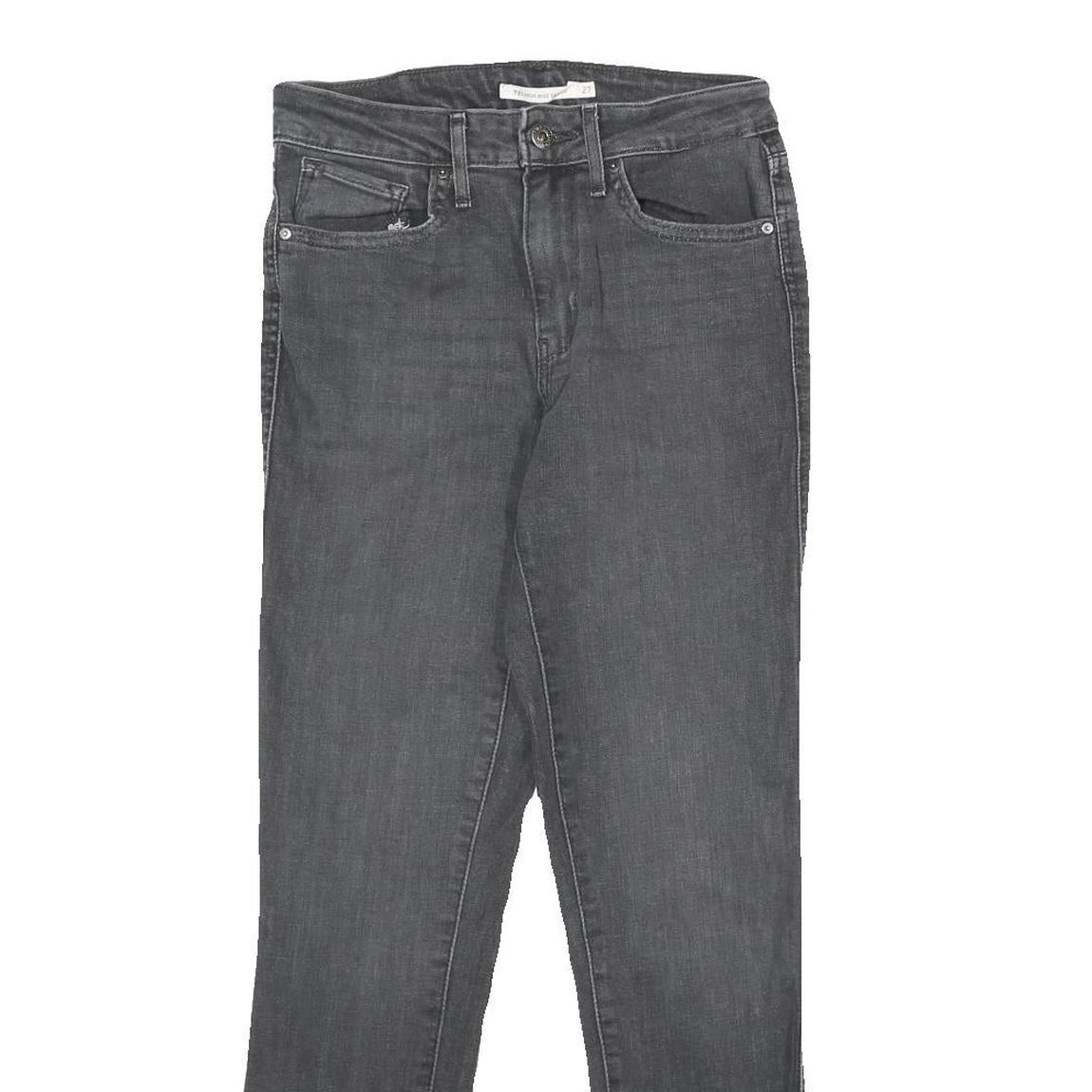 LEVI'S 721 HIGH RISE SKINNY Womens Jeans Black Slim Skinny Denim W27 L28 Bow