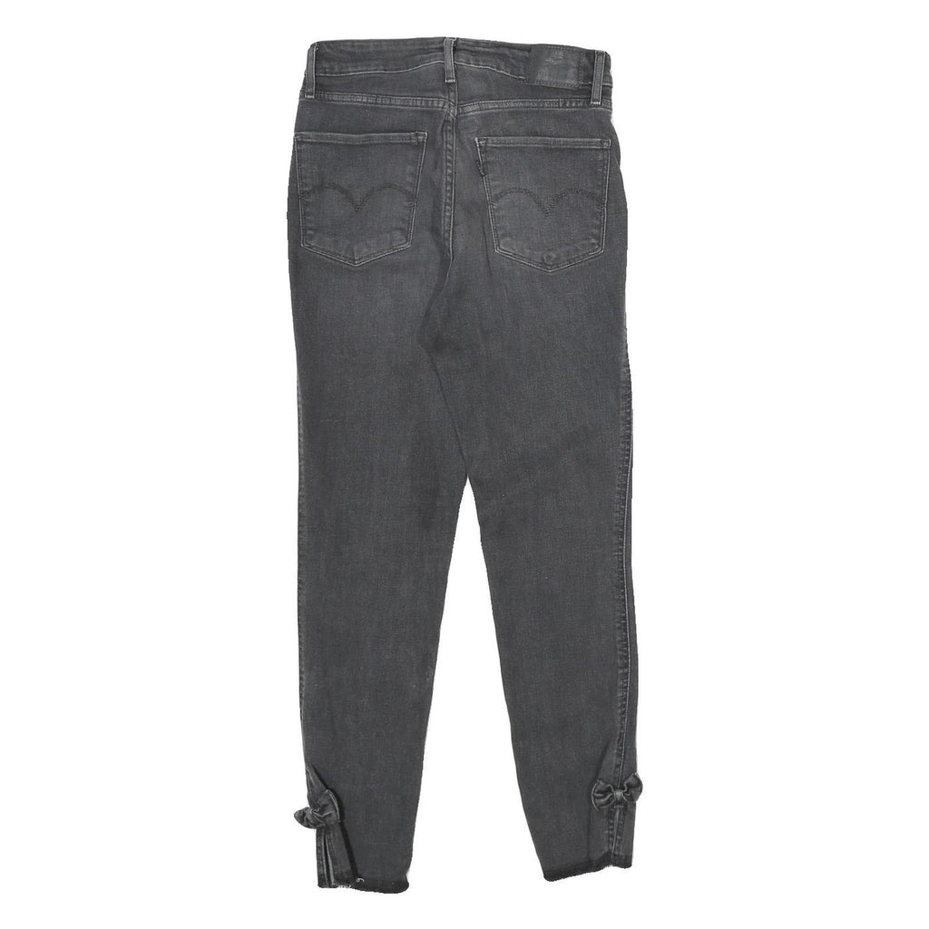 LEVI'S 721 HIGH RISE SKINNY Womens Jeans Black Slim Skinny Denim W27 L28 Bow
