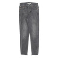 LEVI'S Womens Jeans Grey Slim Skinny Denim Raw Hem W25 L26 Stylish