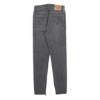LEVI'S Womens Jeans Grey Slim Skinny Denim Raw Hem W25 L26 Stylish