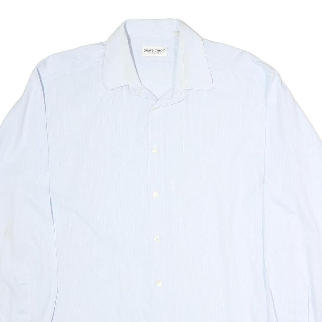 PIERRE CARDIN Mens White Shirt L Classic Long Sleeve Button Formal