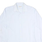 PIERRE CARDIN Mens White Shirt L Classic Long Sleeve Button Formal