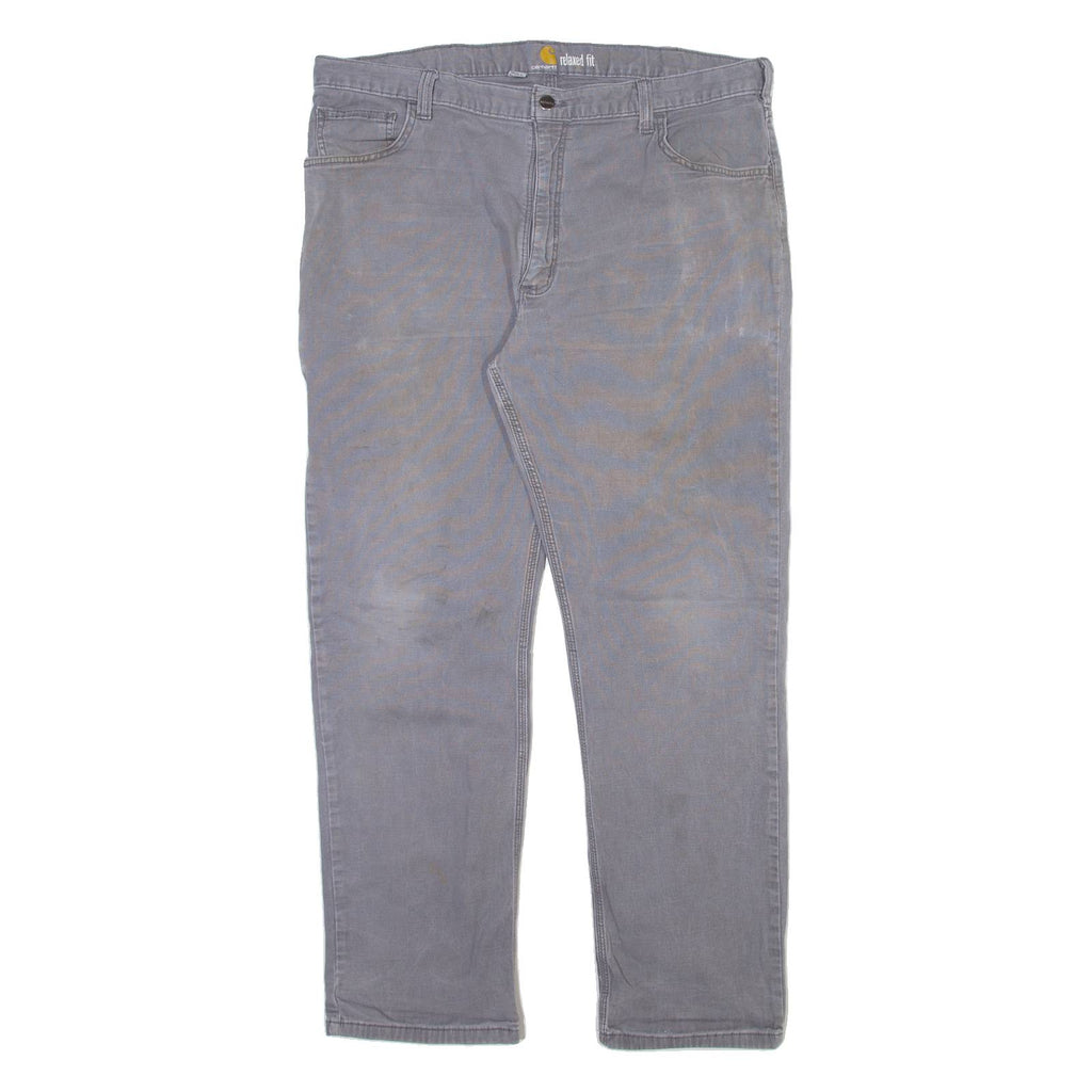 CARHARTT Carpenter Mens Trousers Grey Relaxed Straight W40 L32