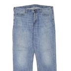CARHARTT Mens Jeans Blue Regular Straight Denim Rinse W42 L32 Casual Workwear
